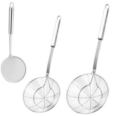 Schaumlöffel-Set, 3-teilig, Edelstahl, 14/16/12 cm