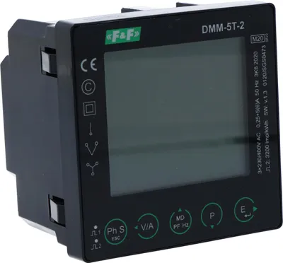 Produktbild von Multifunktionales digitales Multimeter für Netzwerkparameterwerte mit Modbus RTU-Kommunikation DMM-5T-2