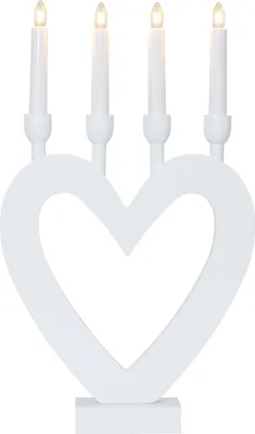 Produktbild von Star Trading 244-90, Leichte Dekorationsfigur, Weiß, Weiß, 4 Glühbirne(n), E10, 12 W