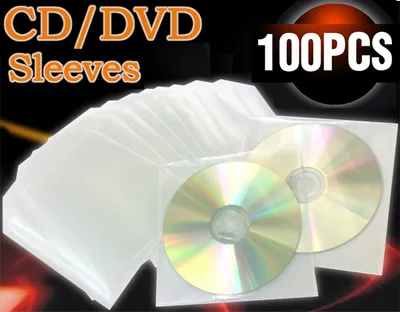 Produktbild von CD/DVD Hüllen Plastik 100 Stück