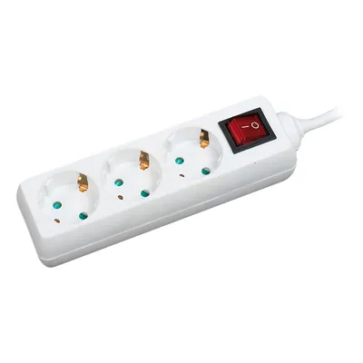 Produktbild von Logilink Steckdosenleiste 3-fach, 1,4m 250V/16A,       weiß