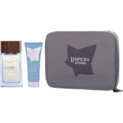 Produktbild von Lolita Lempicka Herren Duft & Pflege Set: Eau de Toilette 100 ml, Aftershave-Gel 75 ml & Kulturtasche