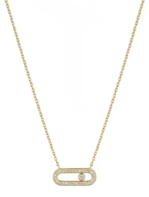 Produktbild von Suzan Gold® 925 Sterling Silber Halskette Damen Oval Zirkonia Anhänger elegant filigran wasserfest  Geschenk Oval Crystal Necklace hochwertig