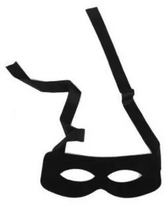 Zorro Halbgesichtsmaske für Halloween, Kostümparty & Karneval