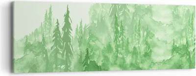 Produktbild von Bild auf Leinwand - Leinwandbild - Wald Baum Natur - 90x30cm - Wand Bild - Wanddeko - Wandbilder - Leinwanddruck - Bilder - Kunstdruck - Wanddekoration - Leinwand bilder - Wandkunst - AB90x30-4046