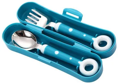 Immagine prodotto di Set di posate per bambini blu