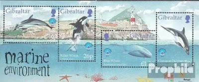 Produktbild von Briefmarken Gibraltar 1998 Mi Block34 (kompl.Ausg.) postfrisch Wale