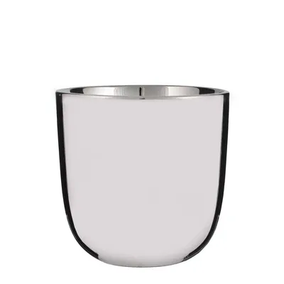 Image de Pot Fleurs Rond Argent Chaz Design élégant Et Polyvalent - Générique