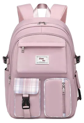 Image de Elzusha - Sac à dos scolaire spacieux avec compartiment pour ordinateur portable jusqu'à 15,6 pouces