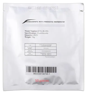 Image de Patchs de cryothérapie, protection cutanée, solution minceur non invasive, 70 g, 50 pièces