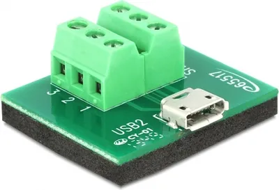 Image de Adaptateur Delock Micro USB femelle > bornier 6 broches (65517)