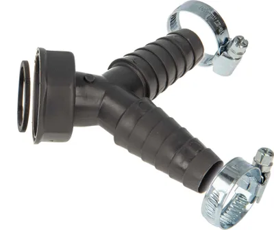 Produktbild von tecuro Doppel Geräteanschlusstülle 1 Zoll ÜWM x Tüllen 19-23 mm für Küchen- Spülensiphon, REZYKLAT