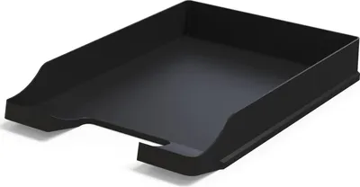 Produktbild von Stapelbarer Büro-Organizer - schwarzes Kunststoff - 35 x 25 x 5,2 cm
