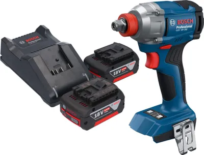 Produktbild von Bosch GDX 18V-285 Professional Akku Drehschlagschrauber 18 V 285 Nm 1/4'' Brushless + 2x Akku 5,0 Ah + Ladegerät