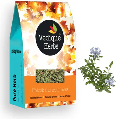 Produktbild von VEDIQUE HERBS Chitrak (Plumbago zeylanica) - 250g (8,8oz) | Roh, Unbehandelt, Getrocknet | T-Schnitt |
