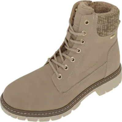 Zdjęcie produktu dla Tom Tailor damskie sznurowane buty beżowe