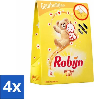 Image de Robijn Sachets parfumés Zwitsal 3 pièces - Pack avantage - 4 pièces