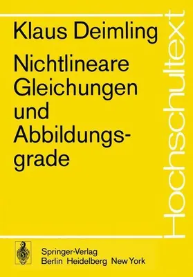 Obrázok produktu pre Nichtlineare Gleichungen und Abbildungsgrade