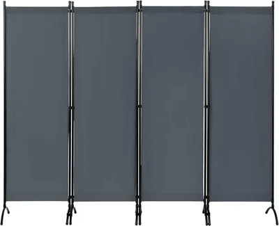 Produktbild von 4-teiliger Raumteiler 224x181 cm | Dunkelgrau