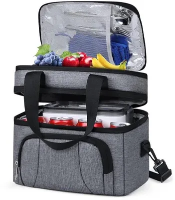 Imagen del producto de Bolsa aislante para picnic, ideal para mujeres, de 10 litros, para viajes, con aislamiento térmico