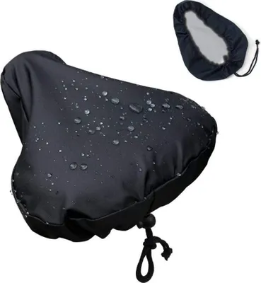 Immagine prodotto di Coprisella per bicicletta, universale, impermeabile, 38x36cm, nero, per MTB e bici da strada, protezione sella
