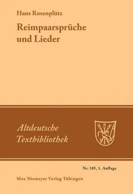 Produktbild von Reimpaarsprüche und Lieder