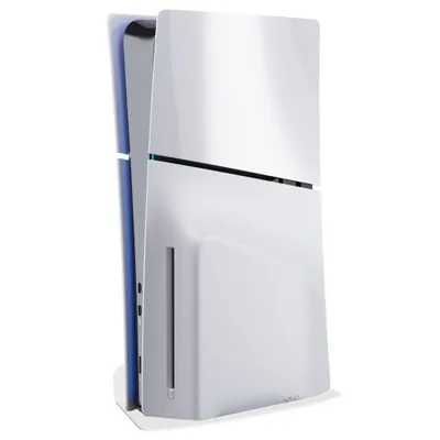 Immagine prodotto di Supporto, gancio, mensola, fissaggio a parete, verticale, per console PlayStation 5 PS5 SLIM, bianco