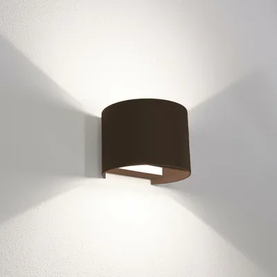 Image de Applique d'extérieur CENTURY à LED, éclairage vers le haut/vers le bas, acier Corten, 10 W, 2700/4000/6500 K, indice de protection IP65