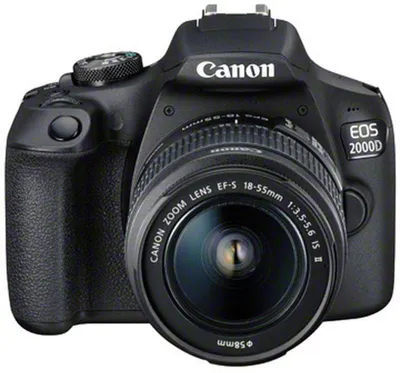 Produktbild von Canon EOS 2000D BK 18-55 IS + SB130 +16GB EU26, 24,1 MP, 6000 x 4000 Pixel, CMOS, Full HD, Schwarz
