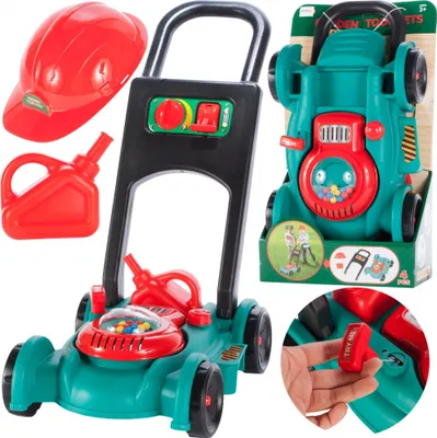 Immagine prodotto di Malplay tosaerba giocattolo per bambini suono sferragliante quando si guida gioco di ruolo per bambini ragazze da 3 anni regalo