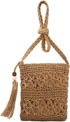 Image de Sacs à bandoulière rétro pour la plage et les activités de plein air - marron - S/M.