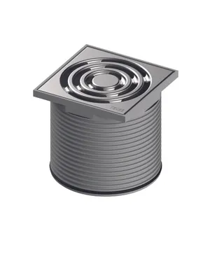 Produktbild von TECEdrainpoint S Rostrahmen Kunststoff 100 x 100 inkl. Designrost