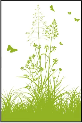 Produktbild von Wallario Wandbild Grüne Sommerwiese, Größe: 61 x 91,50 cm, Poster mit schwarzem Aluminiumrahmen