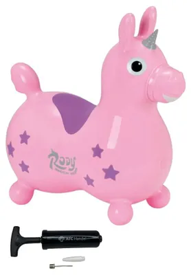 Image de Omgoods - Cheval licorne gonflable Rody - Jouet gonflable avec pompe - Pour les enfants à partir de 3 ans