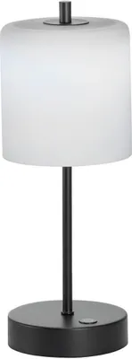 Produktbild von LED Tischleuchte, schwarz, weiß Touchdimmer, Akku, H 34,5 cm