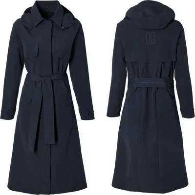 Produktbild von Basil Fahrrad Regentrenchcoat Mosse night blue XXL Damen.