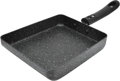 Obrázok produktu pre Panvica na tamagoyaki – panvica na omelety – na prípravu raňajok – s nepriľnavým povrchom – 30 cm – čierna