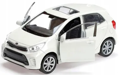Produktbild von Welly Kia Picanto Metallauto Weiß 1:34-1:39