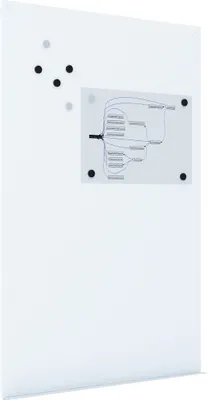 Produktbild von ROCADA Skinwhiteboard rahmenlos 75x115cm PE besch. weiß
