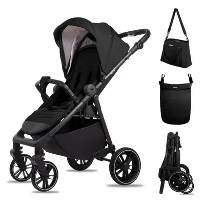 Zdjęcie produktu dla Babylux Wózek Spacerowy Dziecięcy ROLLE – Wózek Podróżny z Funkcją Leżenia, Kompaktowy, Lekki, Teleskopowa Rączka, Składany, Torba, Akcesoria