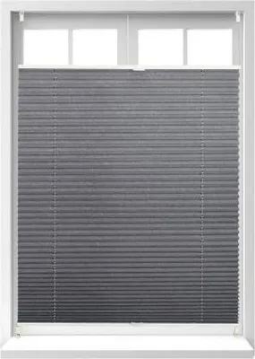 Image de Store plissé gris sans perçage