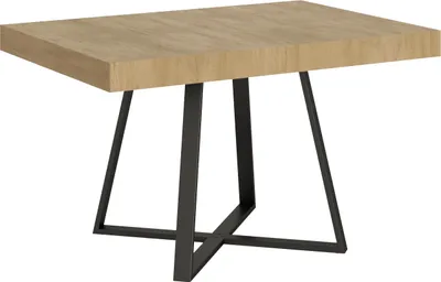 Immagine prodotto di ITYHOME - Tavolo allungabile 120/380x90 cm Abbraccio quercia natura gambe antracite