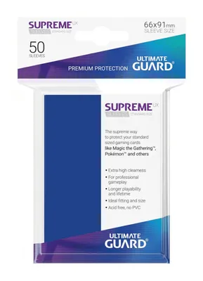 Produktbild von Ultimate Guard Supreme UX Sleeves Standardgröße Blue (50)