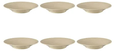 Zdjęcie produktu dla Seltmann Weiden - Zestaw 6 talerzy do zupy 22.5cm Beat Color Glaze beżowy