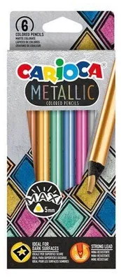 Obrázek produktu pro Pastelky CARIOCA Maxi metalické, 6 ks