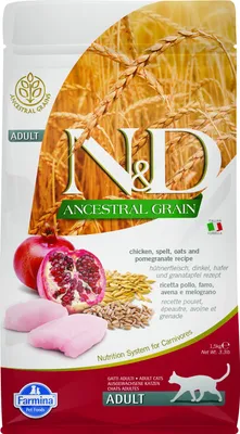 Produktbild von N&D Ancestral Grain Katzenfutter Huhn 1,5 kg