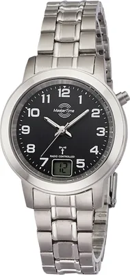 Image de Master Time MTLT-10758-22M Montre Femme Radio Titane Noir