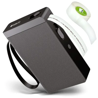 Produktbild von Etikettendrucker Etikettiergerät Beschriftungsgerät selbstklebend Labeldrucker Kabelloser Mini Label Printer mit iOS Android, Zuhause Büro Bluetooth P22 schwarz