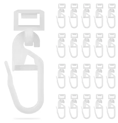 Imagen del producto de Guías deslizantes para cortinas, 100 unidades, de bajo ruido, para raíles de cortinas
