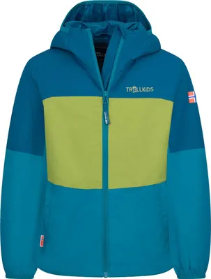Immagine prodotto di TROLLKIDS Bjordal giacca impermeabile da bambino con cappuccio blu 116